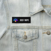Porte-nom Neon Firefly sur noir (En situation)