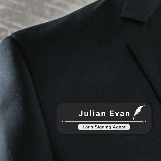 Porte-nom Nettoyer minimalement noir et blanc icône en forme