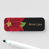 Porte-nom Noël Poinsettia (En situation)