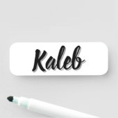 Porte-nom Nom de Kaleb Mens (En situation)