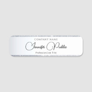 Porte-nom Nom de la calligraphie Balise Élégant Script Parti