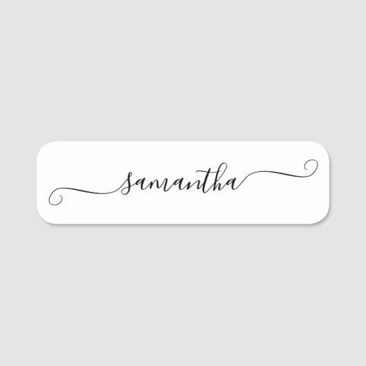 Porte-nom Nom de la signature Black Girl Swash (Devant)