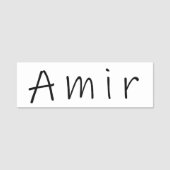 Porte-nom Nom de l'Amir (Devant)
