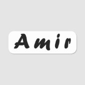 Porte-nom Nom de l'Amir (Devant)