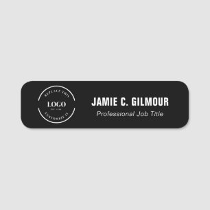 Porte-nom Nom de l'employé du logo et titre du travail