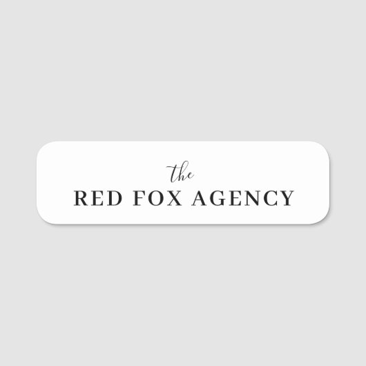 Porte-nom Nom de l'entreprise | Marque d'entreprise (Devant)