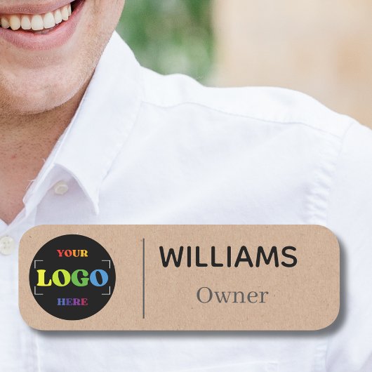 Porte-nom Nom de l'épingle de sécurité Logo magnétique perso