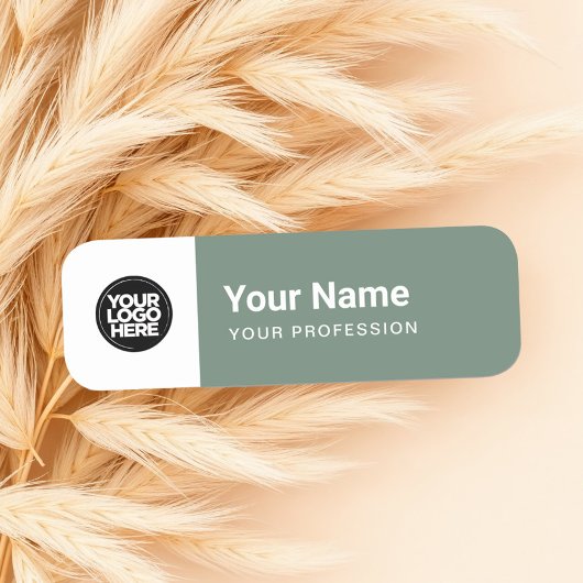 Porte-nom Nom de l'épingle verte Sage Balise ou magnétique a