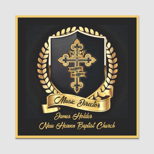 Porte-nom Nom du directeur de musique (Devant)