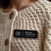 Porte-nom Nom du logo titre classe dégradé noir