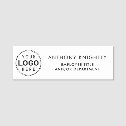 Porte-nom Nom du logo Titre Département (Devant)