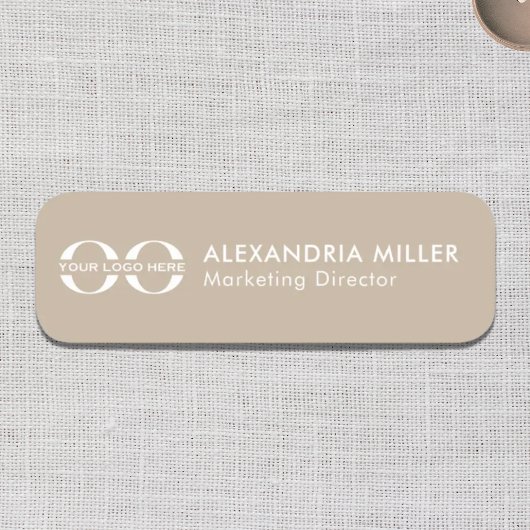 Porte-nom Nom du logo Titre Nom Balise