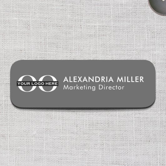 Porte-nom Nom du logo Titre Nom Balise