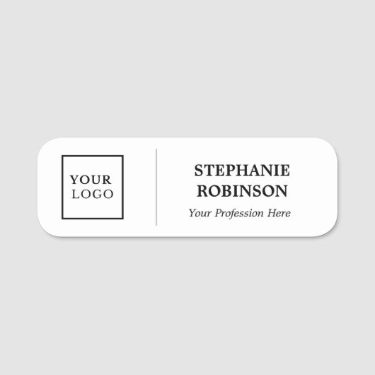 Porte-nom Nom du logo Titre personnalisé (Devant)