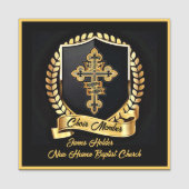 Porte-nom Nom du membre du choeur (Devant)