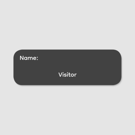 Porte-nom Nom du visiteur magnétique (Devant)