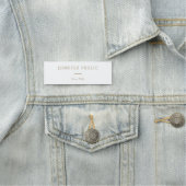 Porte-nom Nom élégant moderne Personnel Employé Rectangle (En situation)