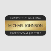 Porte-nom Nom et titre de l'employé professionnel (Devant)