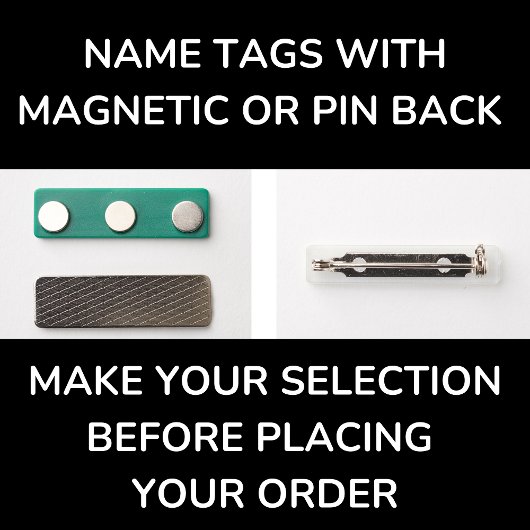Porte-nom Nom magnétique de l'employé Logo de l'entreprise