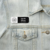 Porte-nom Nom magnétique personnalisé Balise Logo de l'emplo (En situation)