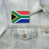 Porte-nom Nom patriotique avec drapeau d'Afrique du Sud (En situation)