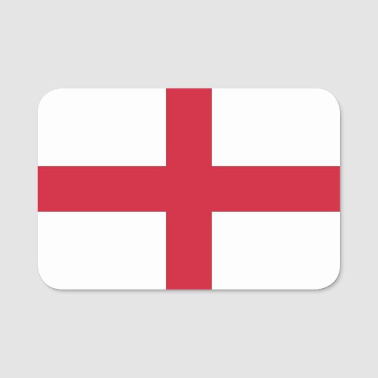 Porte-nom Nom patriotique avec drapeau d'Angleterre (Devant)