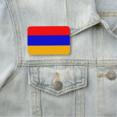 Porte-nom Nom patriotique avec drapeau d'Arménie (En situation)