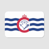 Porte-nom Nom patriotique avec drapeau de Cincinnati (Devant)