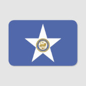 Porte-nom Nom patriotique avec drapeau de Houston (Devant)