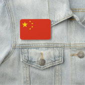 Porte-nom Nom patriotique avec drapeau de la Chine (En situation)