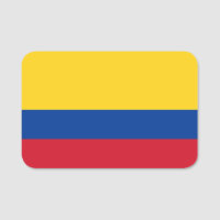 Nom patriotique avec drapeau de la Colombie