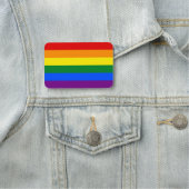 Porte-nom Nom patriotique avec drapeau de la communauté LGBT (En situation)