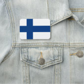 Porte-nom Nom patriotique avec drapeau de la Finlande (En situation)