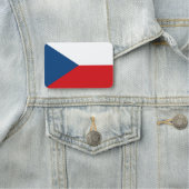 Porte-nom Nom patriotique avec drapeau de la République Tchè (En situation)