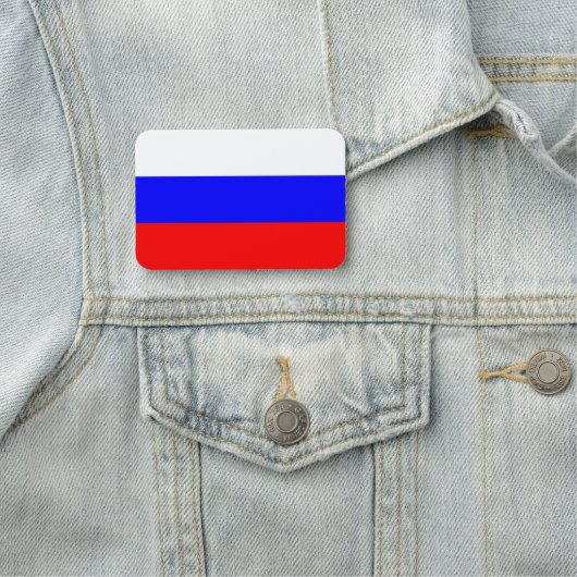 Porte-nom Nom patriotique avec drapeau de la Russie (En situation)