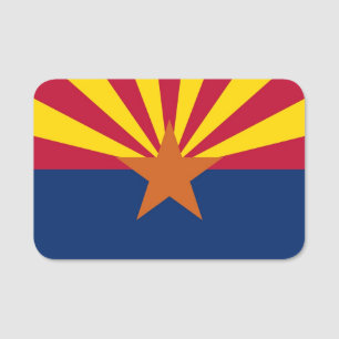 Porte-nom Nom patriotique avec drapeau de l'Arizona, États-U