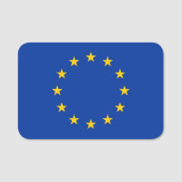 Nom patriotique avec drapeau de l'Union européenne