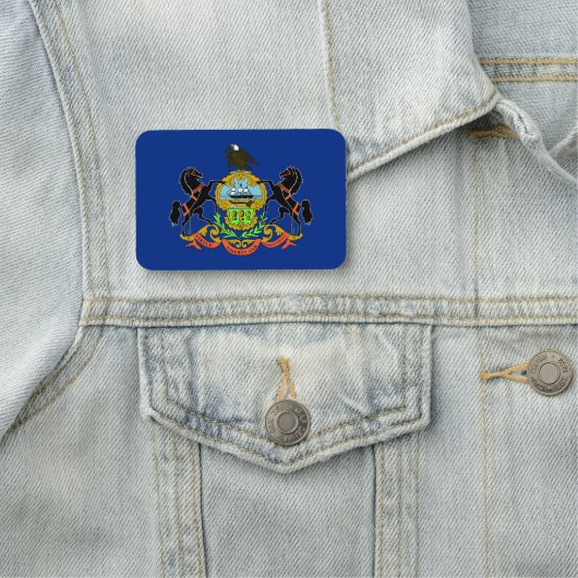 Porte-nom Nom patriotique avec drapeau de Pennsylvanie (En situation)