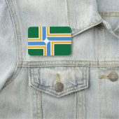 Porte-nom Nom patriotique avec drapeau de Portland (En situation)