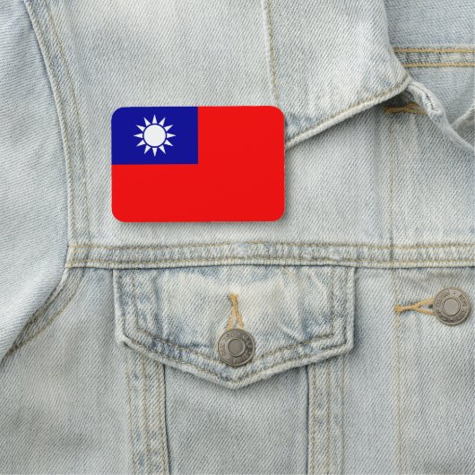 Porte-nom Nom patriotique avec drapeau de Taiwan (En situation)