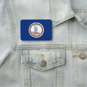 Porte-nom Nom patriotique avec drapeau de Virginie (En situation)