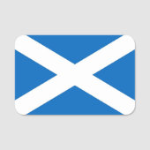 Porte-nom Nom patriotique avec drapeau d'Ecosse (Devant)