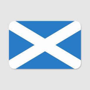 Porte-nom Nom patriotique avec drapeau d'Ecosse