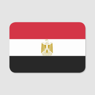 Porte-nom Nom patriotique avec drapeau d'Egypte