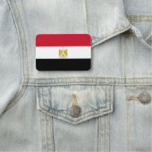 Porte-nom Nom patriotique avec drapeau d'Egypte (En situation)