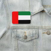 Porte-nom Nom patriotique avec drapeau des EAU (En situation)