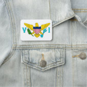 Porte-nom Nom patriotique avec drapeau des îles Vierges (En situation)