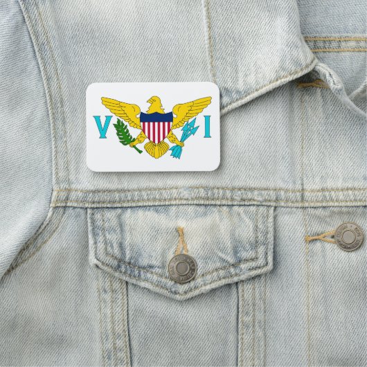 Porte-nom Nom patriotique avec drapeau des îles Vierges (En situation)