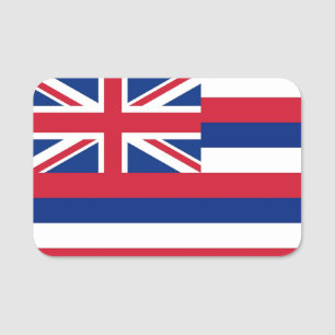 Porte-nom Nom patriotique avec drapeau d'Hawaï, USA