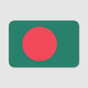 Porte-nom Nom patriotique avec drapeau du Bangladesh
